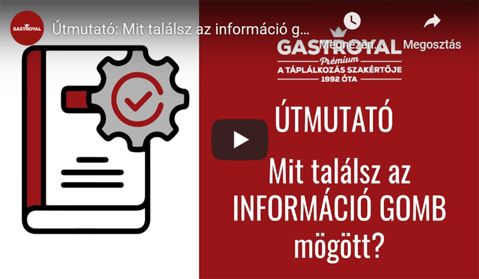 Útmutató: Mit találsz az információ gomb mögött 